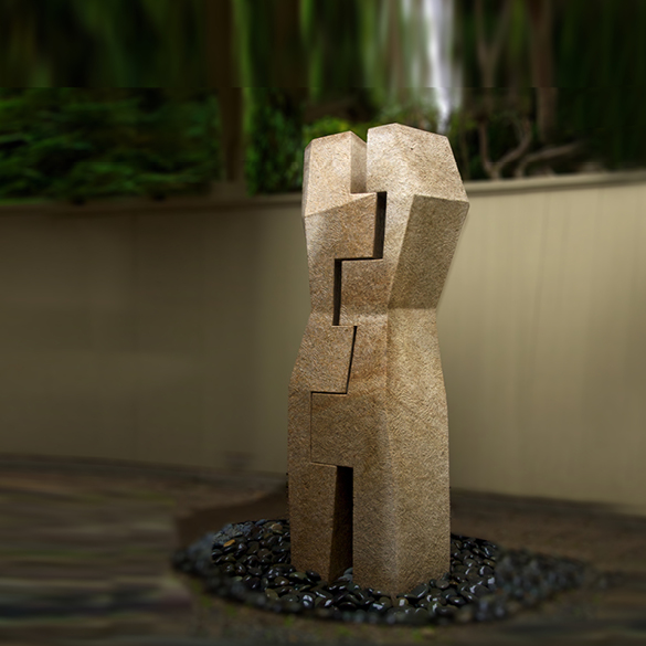 Rhodesworks Design Studio, Stone Sculpture, Sentinel Series. Image credit: Richard Rhodes